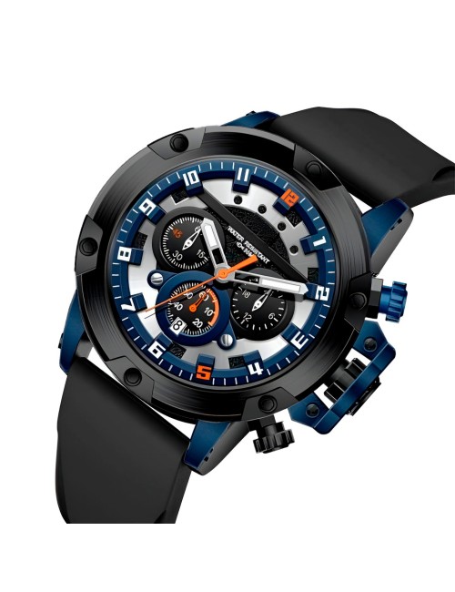 Reloj G-force H3958g Cronografo Funcional Goma + Estuche