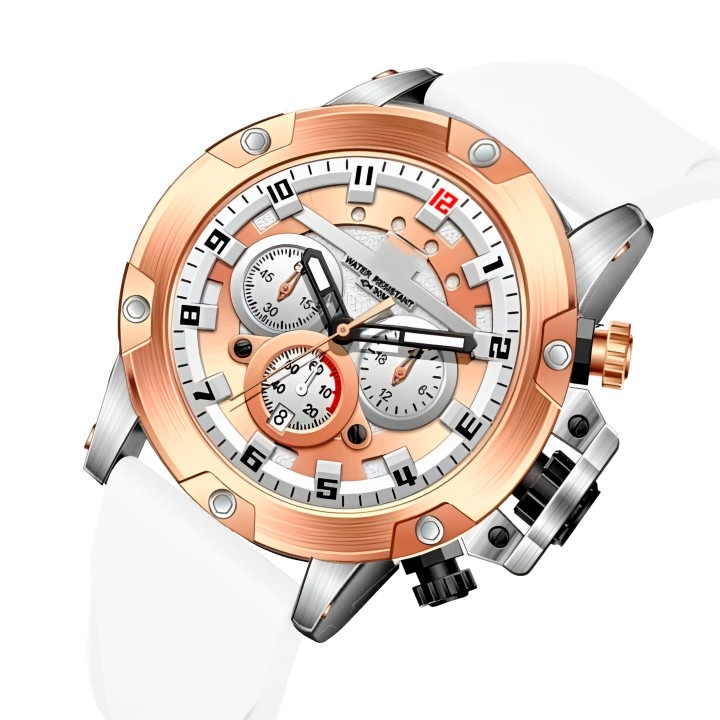 Reloj G-force H3958g Cronografo Funcional Goma + Estuche