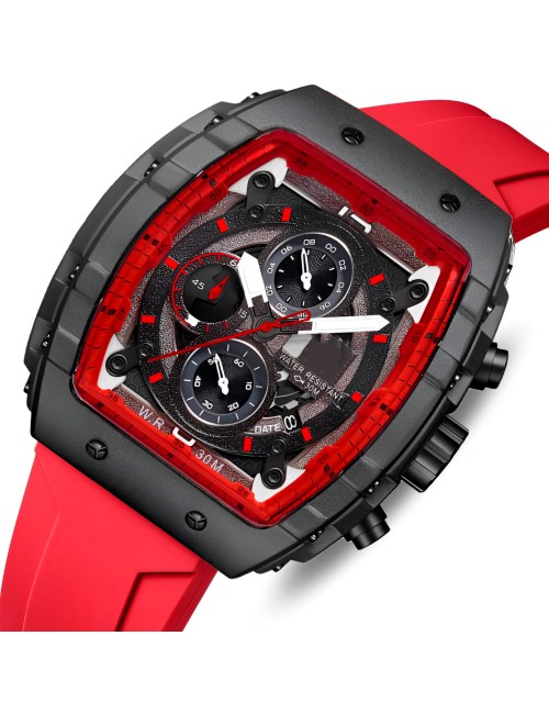 Reloj G-force H3996g Cronografo Funcional Goma + Estuche