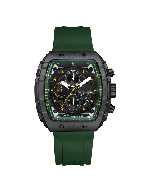Reloj G-force H3996g Cronografo Funcional Goma + Estuche