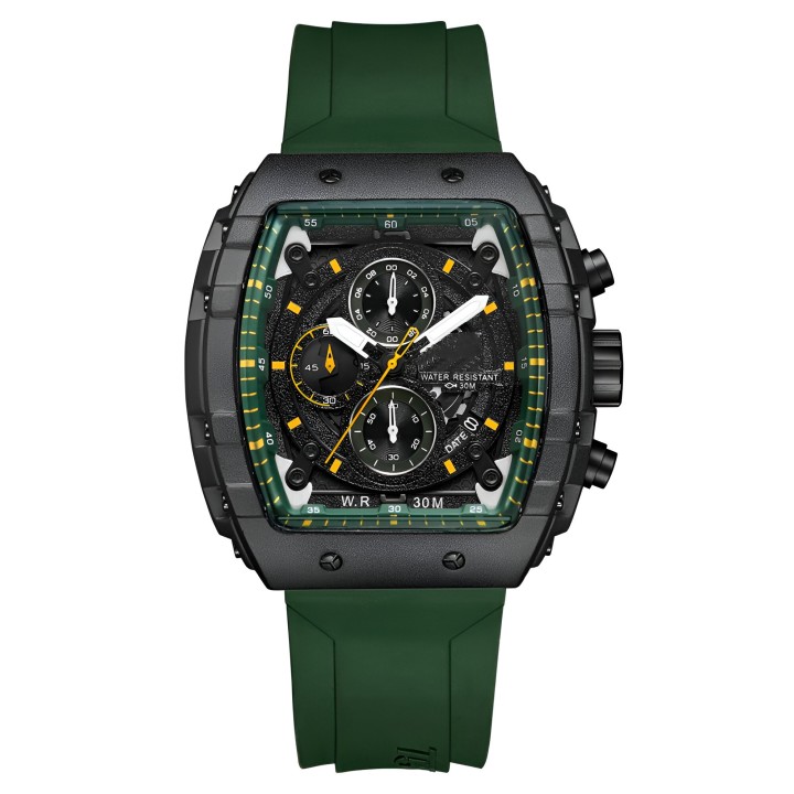 Reloj G-force H3996g Cronografo Funcional Goma + Estuche
