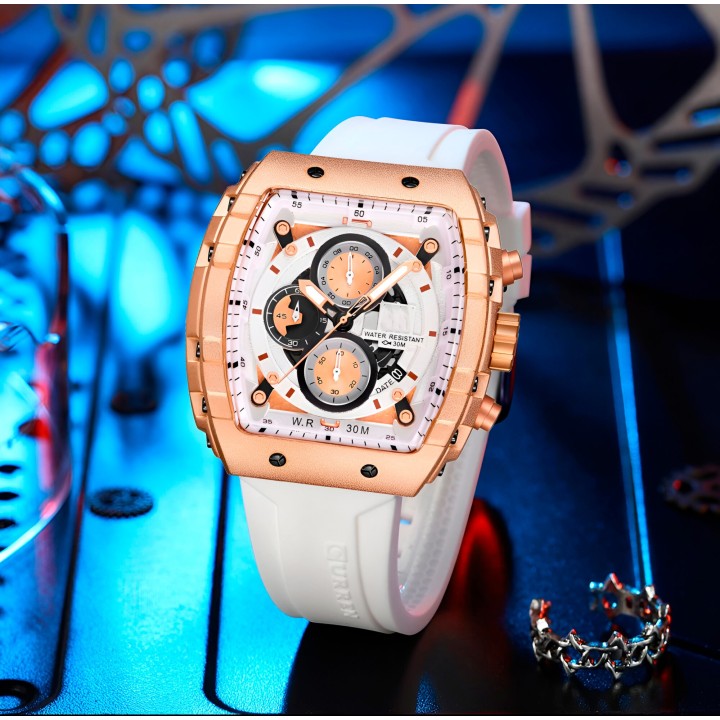 Reloj G-force H3996g Cronografo Funcional Goma + Estuche