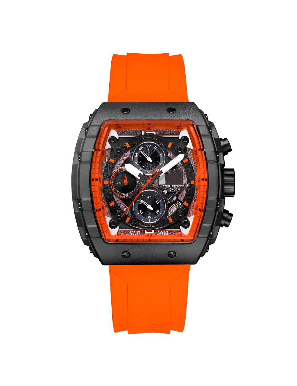 Reloj G-force H3996g Cronografo Funcional Goma + Estuche