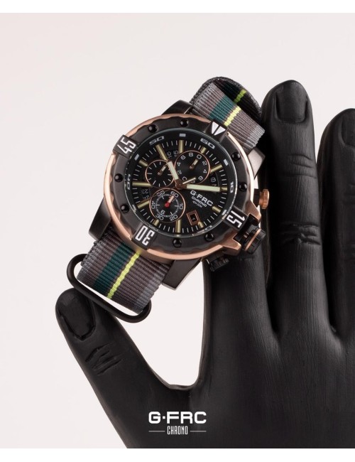 Reloj G-force H4054g Cronografo Funcional Nylon + Estuche
