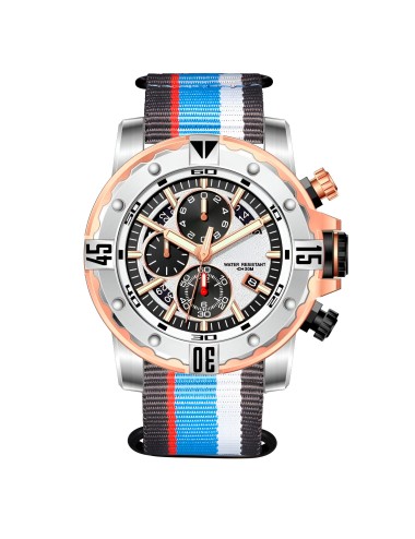 Reloj G-force H4054g Cronografo Funcional Nylon + Estuche