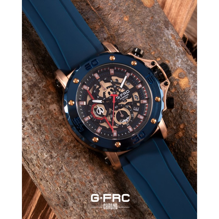 Reloj G-force H3959g Cronografo Funcional Goma + Estuche