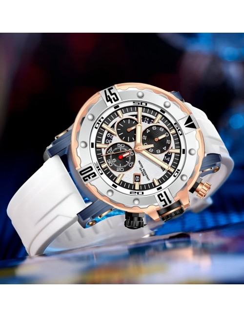 Reloj G-force H3959g Cronografo Funcional Goma + Estuche