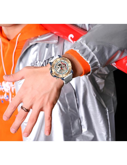 Reloj G-force H3959g Cronografo Funcional Goma + Estuche