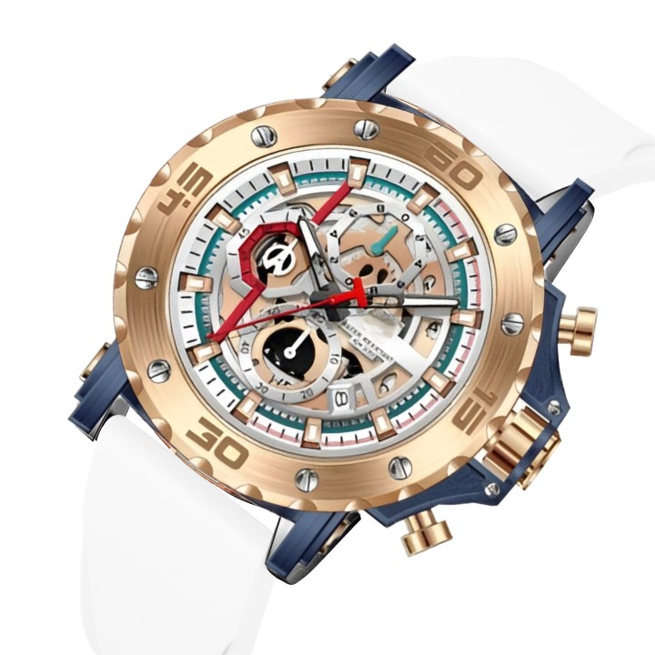 Reloj G-force H3959g Cronografo Funcional Goma + Estuche