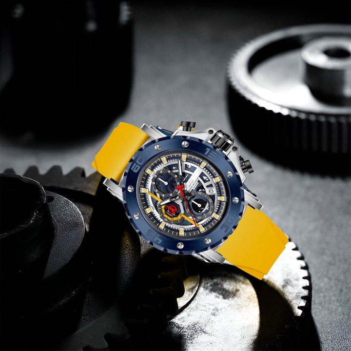 Reloj G-force H3959g Cronografo Funcional Goma + Estuche
