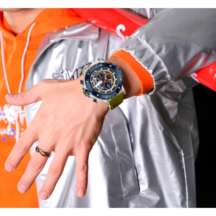 Reloj G-force H3959g Cronografo Funcional Goma + Estuche