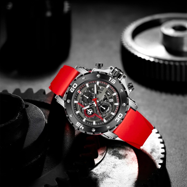 Reloj G-force H3959g Cronografo Funcional Goma + Estuche
