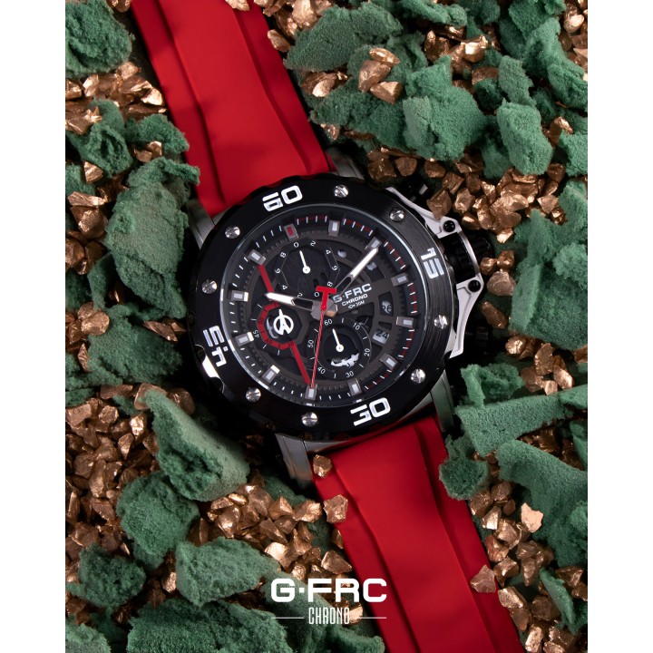 Reloj G-force H3959g Cronografo Funcional Goma + Estuche