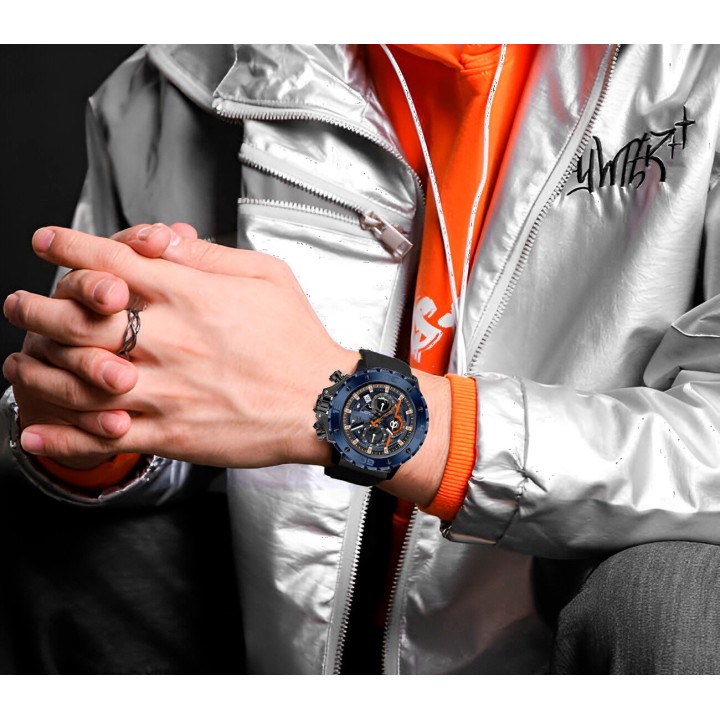 Reloj G-force H3959g Cronografo Funcional Goma + Estuche