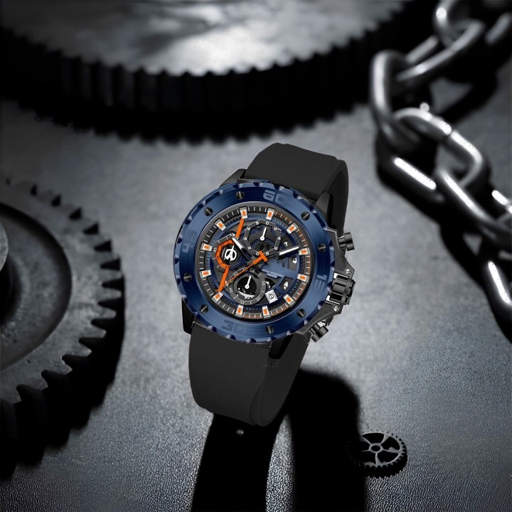 Reloj G-force H3959g Cronografo Funcional Goma + Estuche