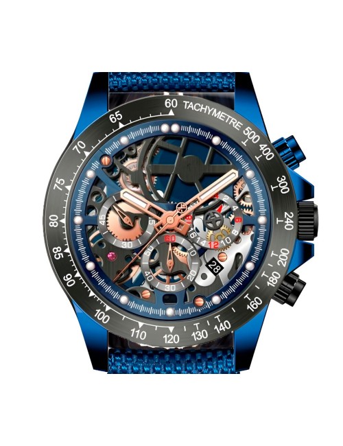 Reloj G-force H4019g Cronografo Funcional Nylon + Estuche