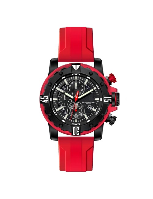 Reloj G-force H3957g Cronografo Funcional Goma + Estuche