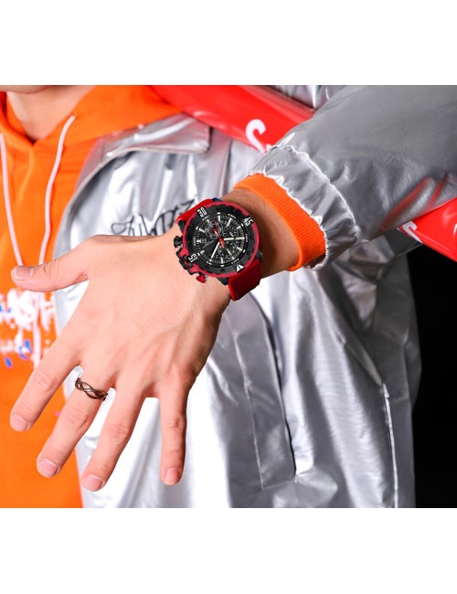 Reloj G-force H3957g Cronografo Funcional Goma + Estuche