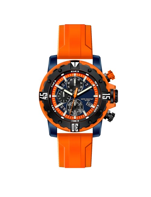 Reloj G-force H3957g Cronografo Funcional Goma + Estuche