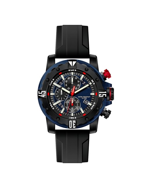 Reloj G-force H3957g Cronografo Funcional Goma + Estuche