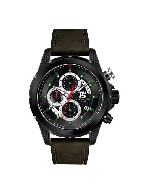 Reloj G-force H3844g Cronografo Funcional Cuero + Estuche