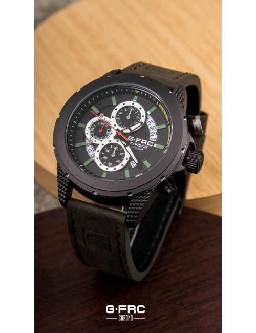 Reloj G-force H3844g Cronografo Funcional Cuero + Estuche