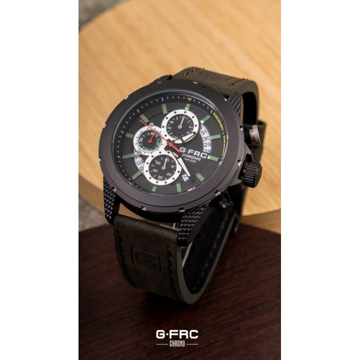 Reloj G-force H3844g Cronografo Funcional Cuero + Estuche