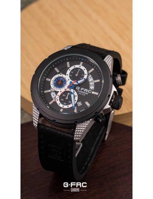 Reloj G-force H3844g Cronografo Funcional Cuero + Estuche