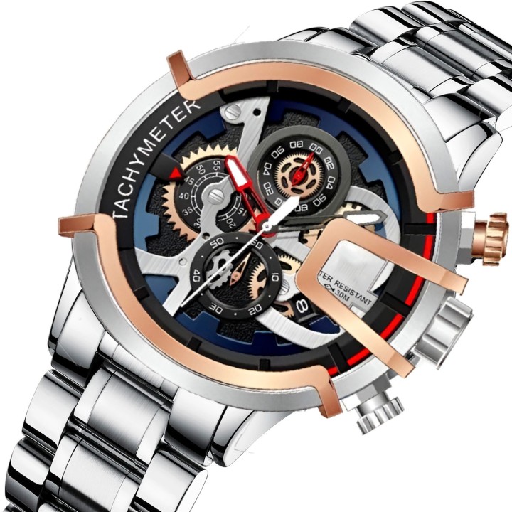 Reloj G-force H3911g Cronografo Funcional Acero + Estuche
