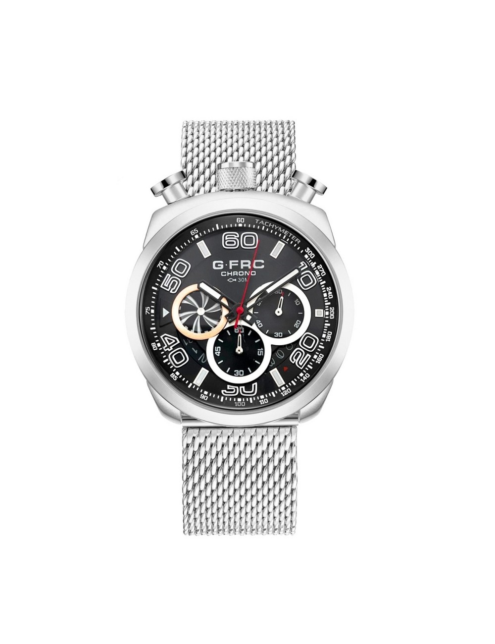 Reloj G-force H3828g Cronografo Funcional Acero + Estuche