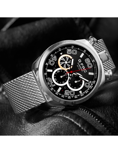 Reloj G-force H3828g Cronografo Funcional Acero + Estuche