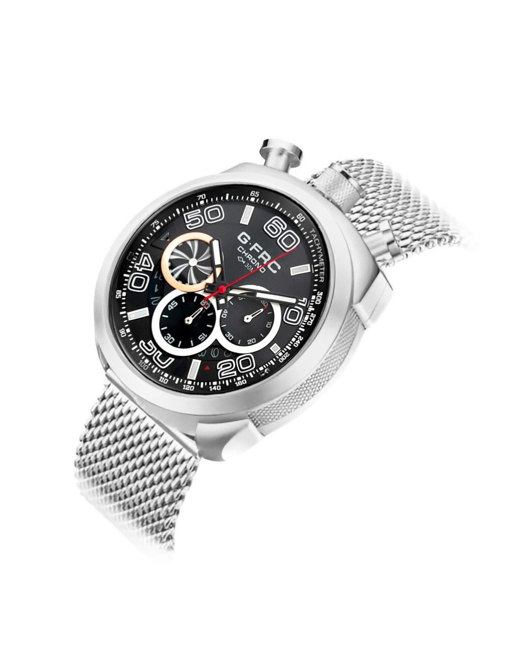 Reloj G-force H3828g Cronografo Funcional Acero + Estuche