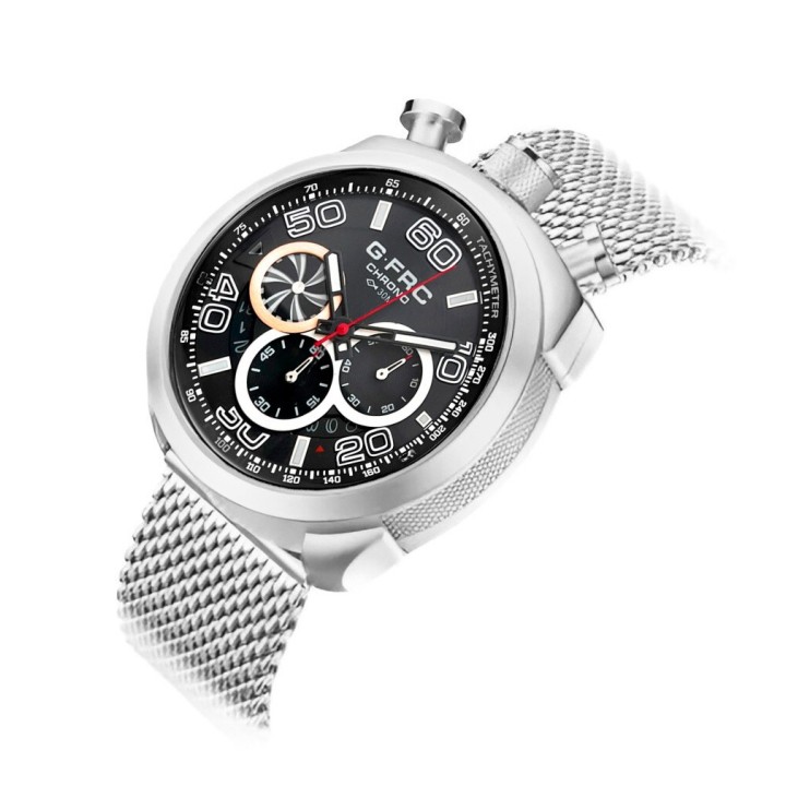 Reloj G-force H3828g Cronografo Funcional Acero + Estuche