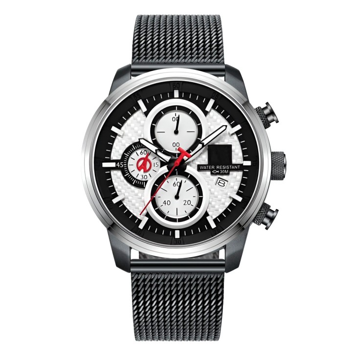 Reloj G-force H3775g Cronografo Funcional Acero + Estuche
