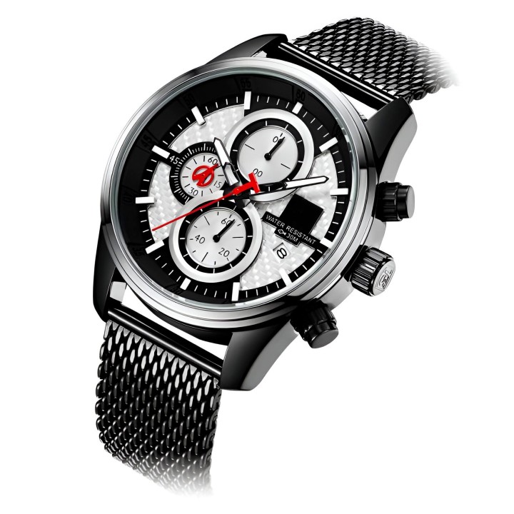 Reloj G-force H3775g Cronografo Funcional Acero + Estuche