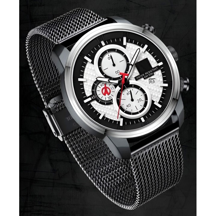 Reloj G-force H3775g Cronografo Funcional Acero + Estuche