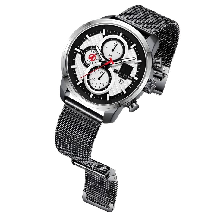 Reloj G-force H3775g Cronografo Funcional Acero + Estuche