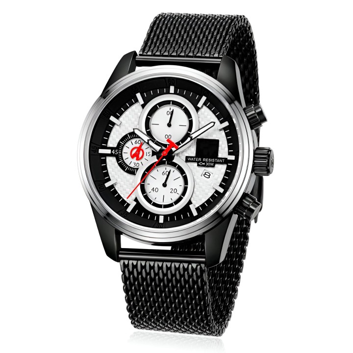 Reloj G-force H3775g Cronografo Funcional Acero + Estuche