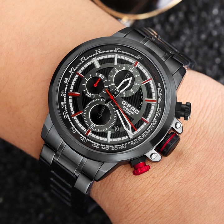 Reloj G-force H3675g Cronografo Funcional Acero + Estuche