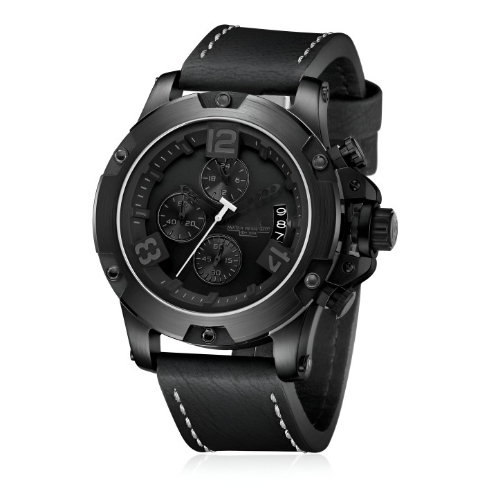 Reloj G-force H3638g Cronografo Funcional Cuero + Estuche