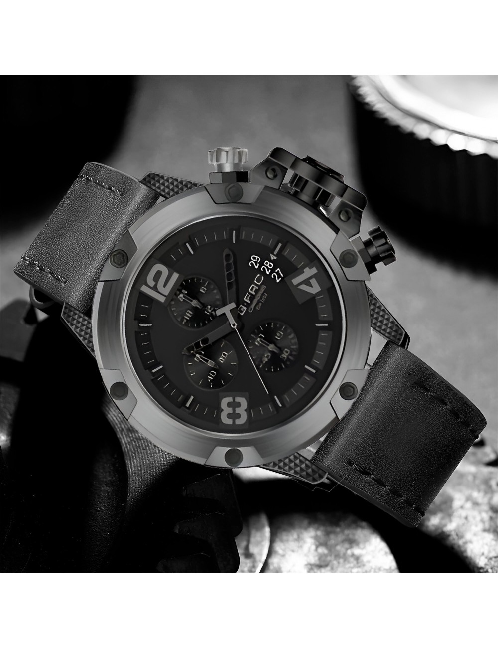 Reloj G-force H3638g Cronografo Funcional Cuero + Estuche