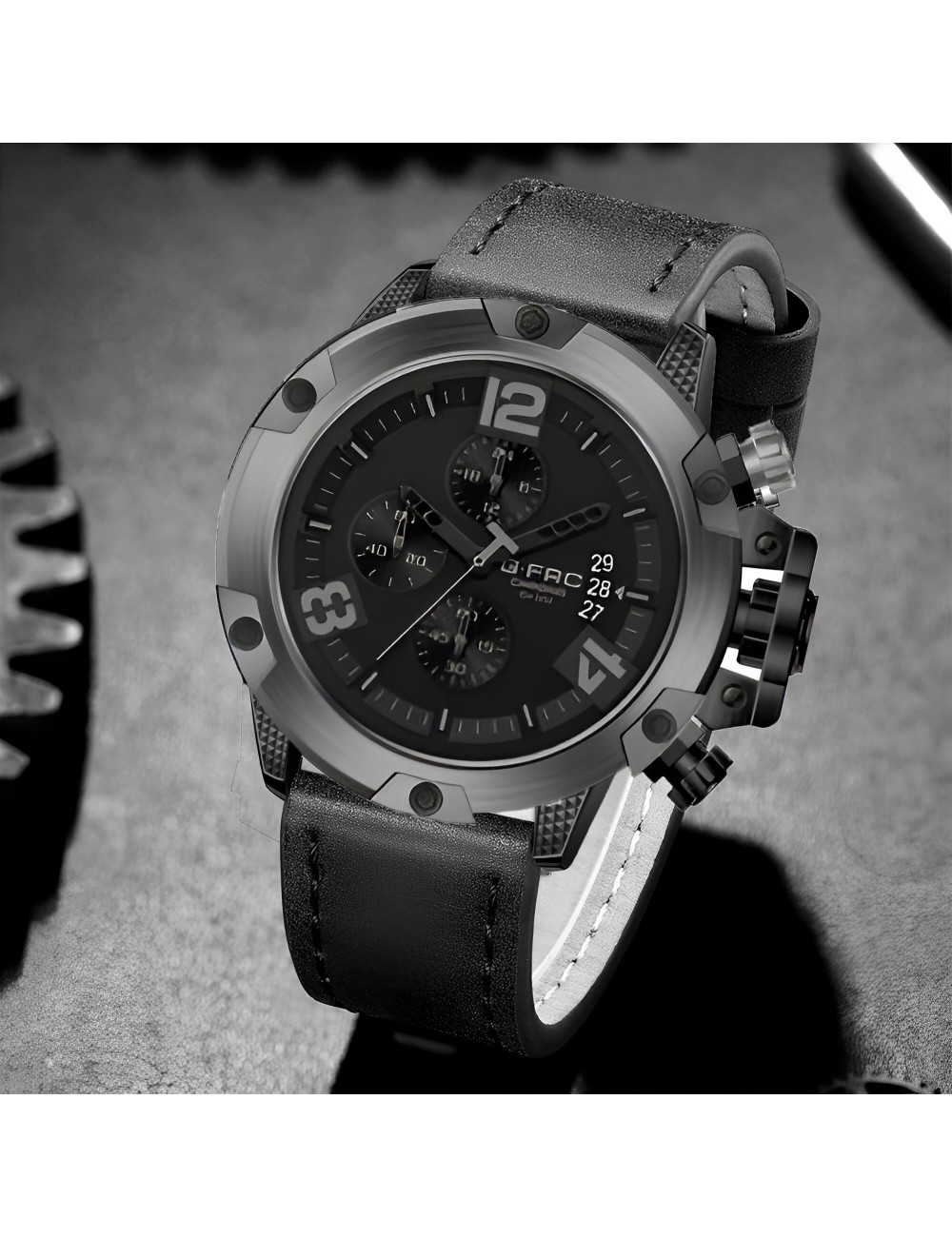 Reloj G-force H3638g Cronografo Funcional Cuero + Estuche