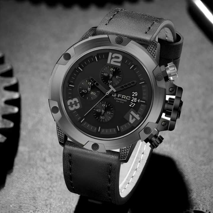 Reloj G-force H3638g Cronografo Funcional Cuero + Estuche
