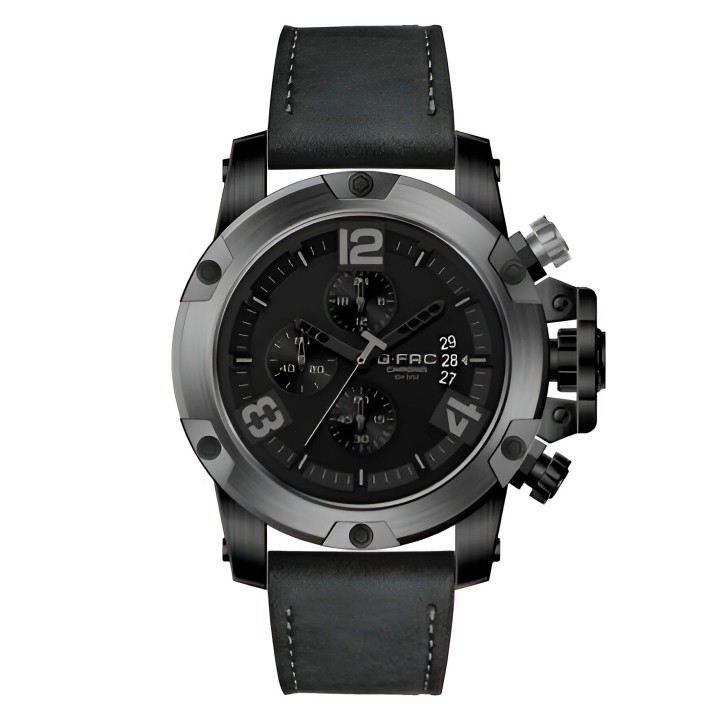 Reloj G-force H3638g Cronografo Funcional Cuero + Estuche