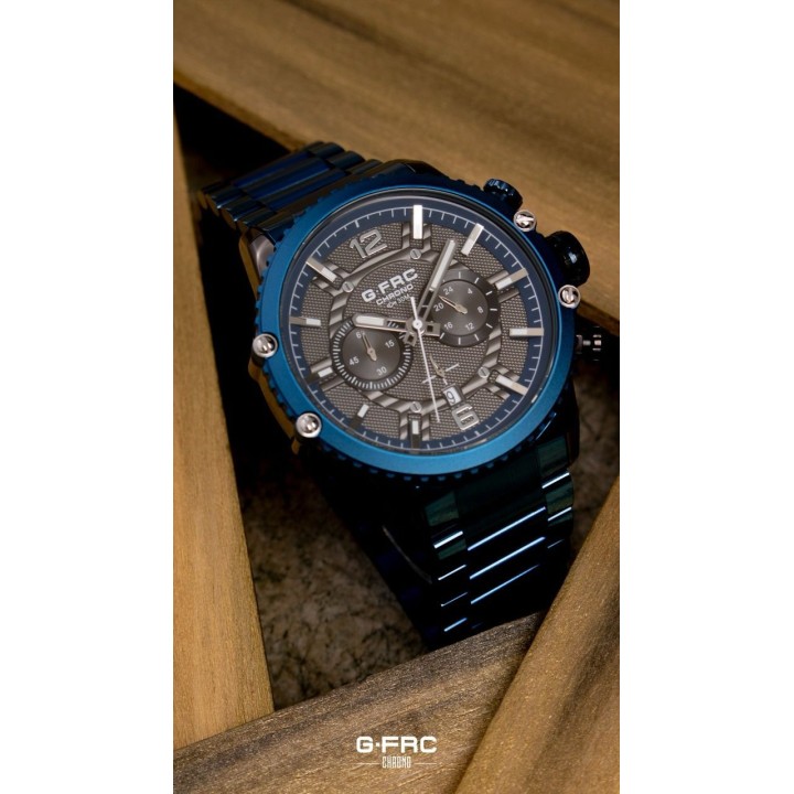 Reloj G-force H3835g Cronografo Funcional Acero + Estuche