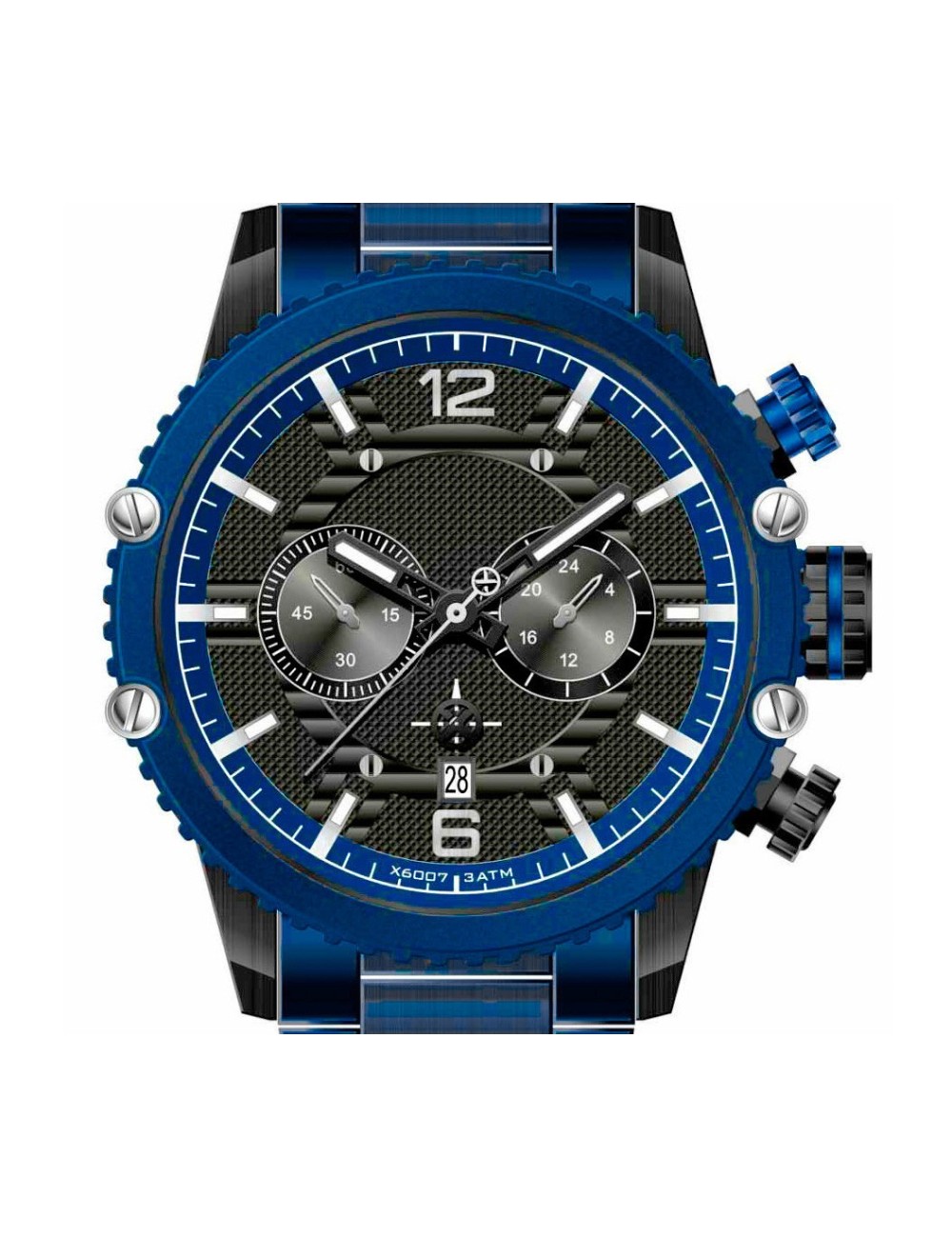 Reloj G-force H3835g Cronografo Funcional Acero + Estuche