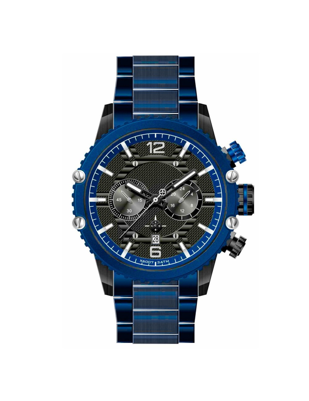 Reloj G-force H3835g Cronografo Funcional Acero + Estuche