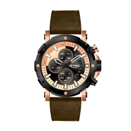 Reloj G-force H3679g Cronografo Funcional Cuero + Estuche