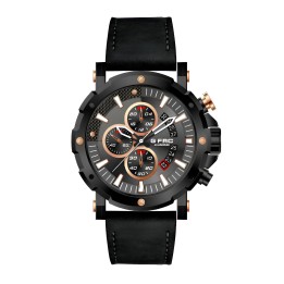 Reloj G-force H3679g Cronografo Funcional Cuero + Estuche