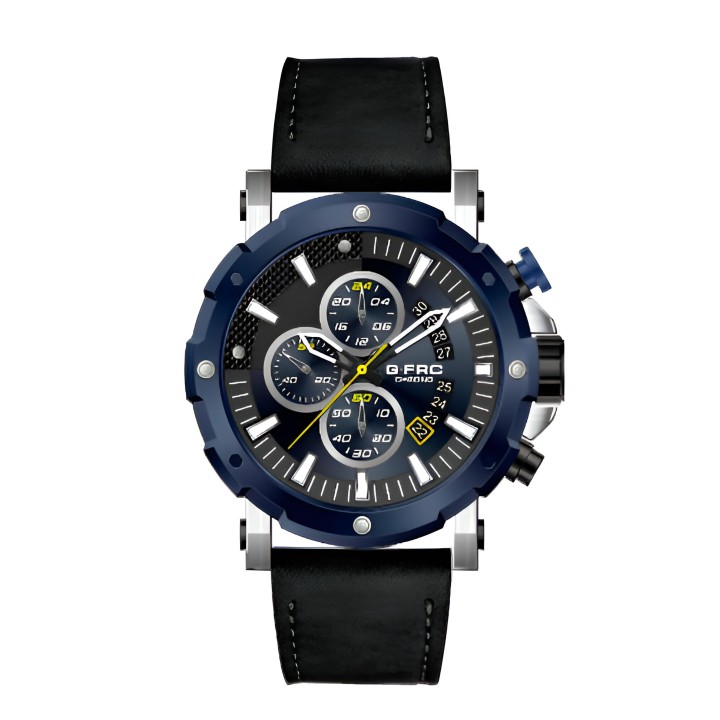 Reloj G-force H3679g Cronografo Funcional Cuero + Estuche